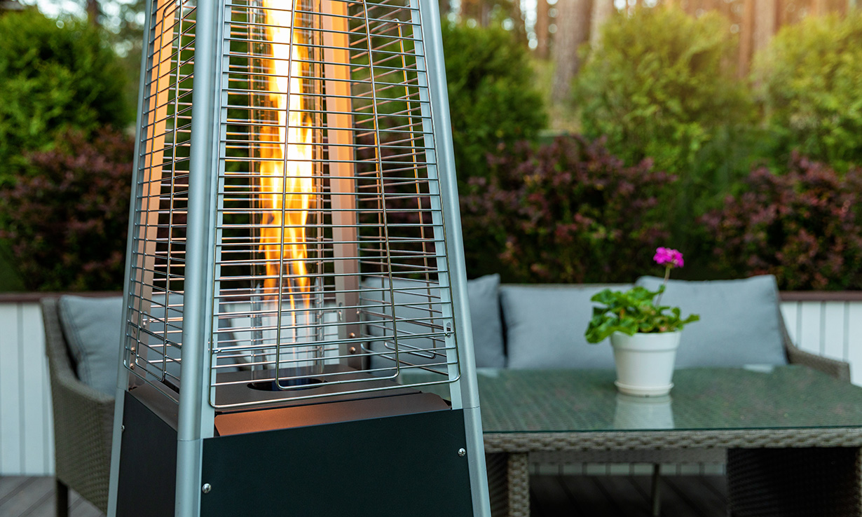 Can outdoor heaters be used in all weather conditions?